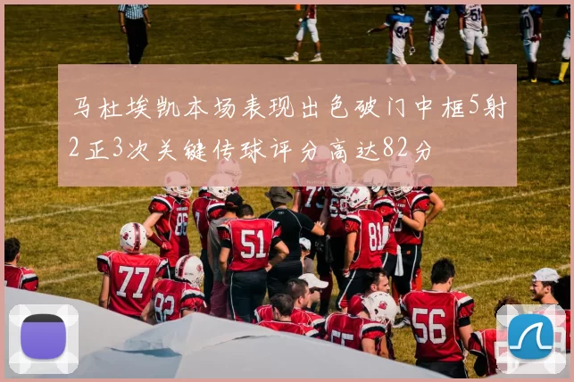 马杜埃凯本场表现出色破门中框5射2正3次关键传球评分高达82分